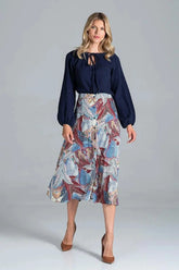 Figl trapeze midi skirt  Adomoo